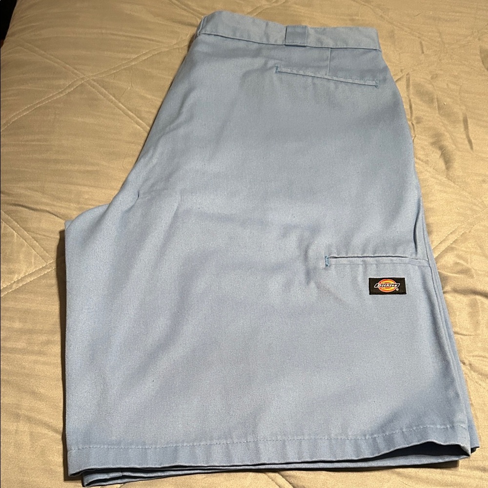Dickies Men's Sky Blue Flat Front Shorts